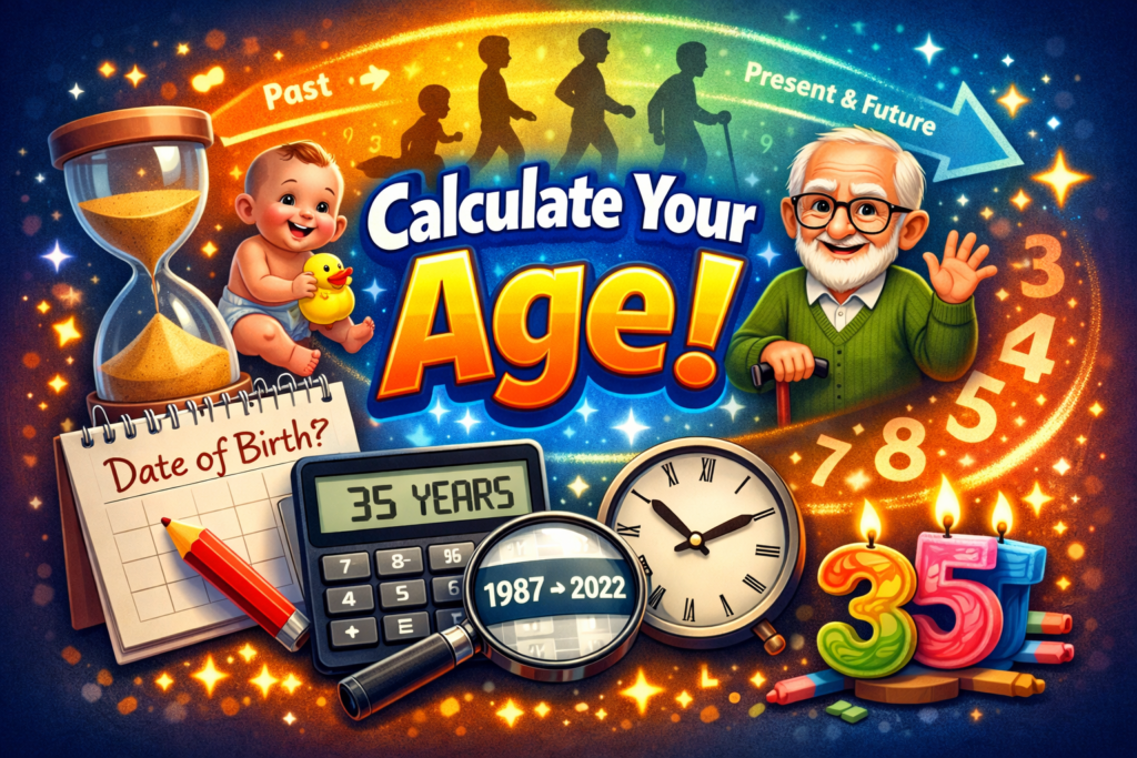 Free 2026 Age Calculator: Determine Your Exact Age in Years, Months, and Days